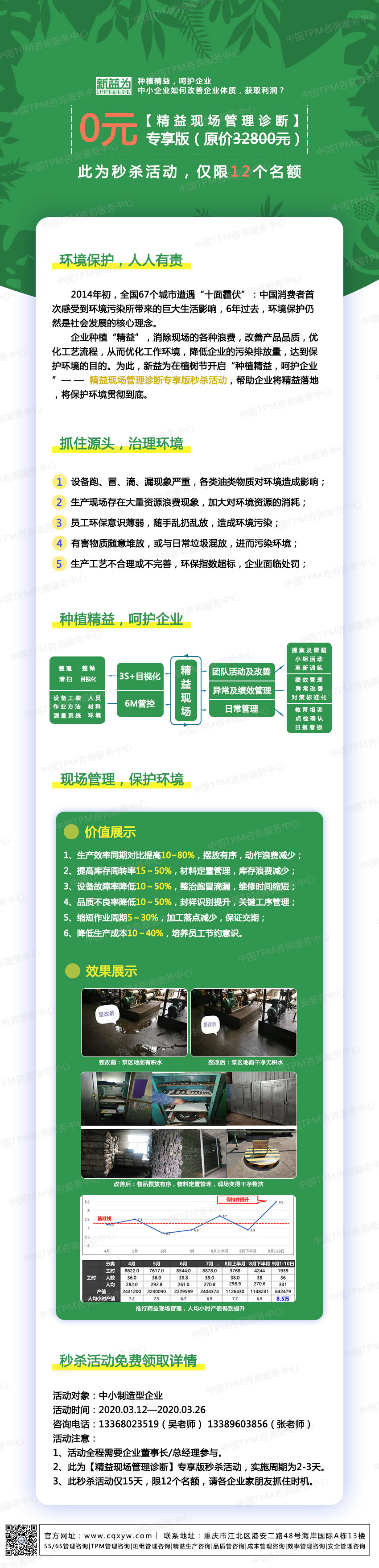 種植精益，呵護(hù)企業(yè)——精益現(xiàn)場(chǎng)管理診斷專享版秒殺活動(dòng)